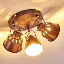 Plafonnier Safari Rouille, 3 Lumieres
