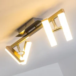 Plafonnier Sakami Led Nickel Mat, 4 Lumieres