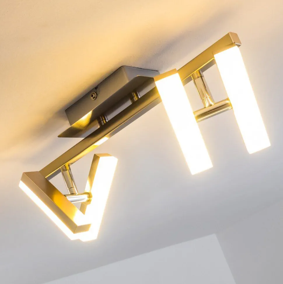 Plafonnier Sakami Led Nickel Mat, 4 Lumieres
