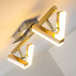Plafonnier Sakami Led Nickel Mat, 4 Lumieres