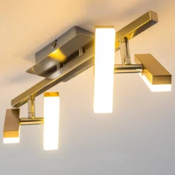 Plafonnier Sakami Led Nickel Mat, 4 Lumieres