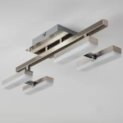 Plafonnier Sakami Led Nickel Mat, 4 Lumieres