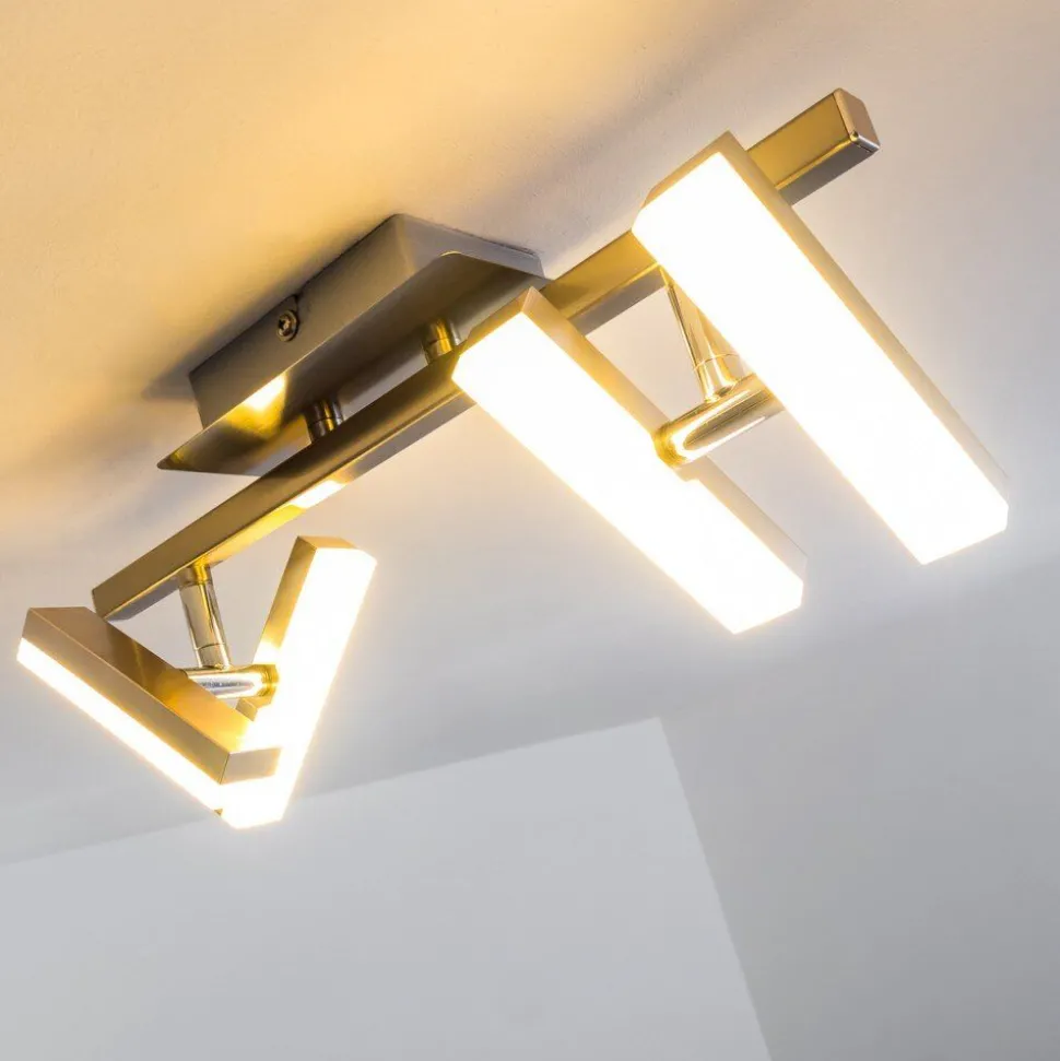 Plafonnier Sakami Led Nickel Mat, 4 Lumieres