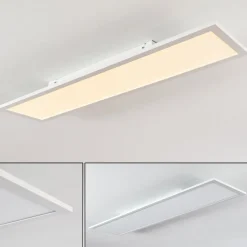 Plafonnier Salmi Led Blanc, 1 Lumiere