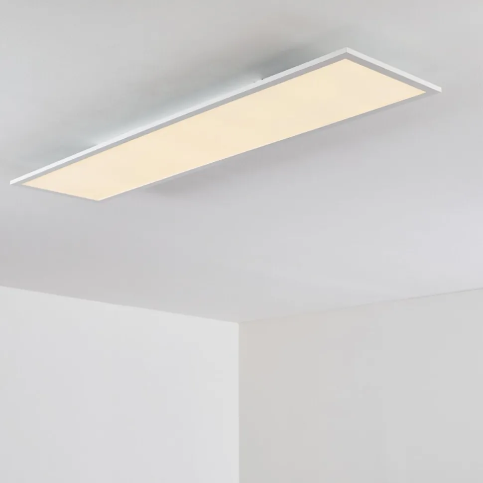 Plafonnier Salmi Led Blanc, 1 Lumiere