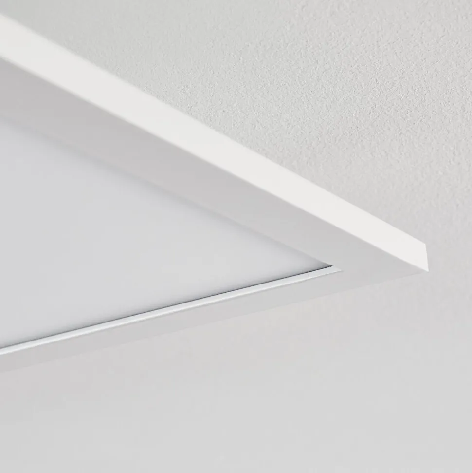 Plafonnier Salmi Led Blanc, 1 Lumiere