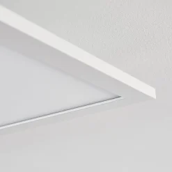 Plafonnier Salmi Led Blanc, 1 Lumiere, Telecommandes