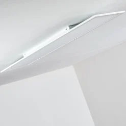 Plafonnier Salmi Led Blanc, 1 Lumiere, Telecommandes