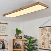Plafonnier Salmi Led Couleur Bois, Noir, Blanc, 1 Lumiere