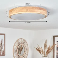 Plafonnier Samaira Led Blanc, 1 Lumiere