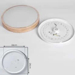 Plafonnier Samaira Led Blanc, 1 Lumiere