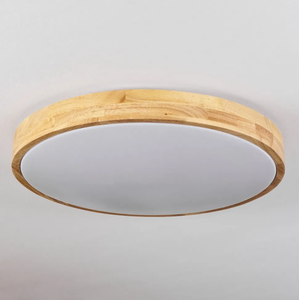 Plafonnier Samaira Led Ecru, 1 Lumiere, Telecommandes