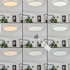 Plafonnier Sasinhosa Led Blanc, 1 Lumiere, Telecommandes