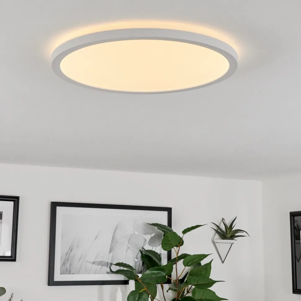 Plafonnier Sasinhosa Led Blanc, 1 Lumiere, Telecommandes