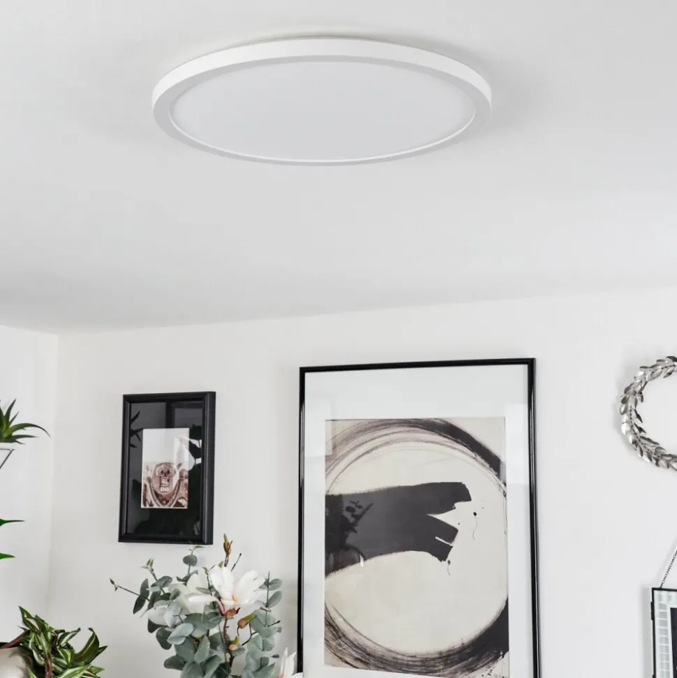 Plafonnier Sasinhosa Led Blanc, 1 Lumiere, Telecommandes