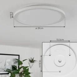 Plafonnier Sasinhosa Led Blanc, 1 Lumiere, Telecommandes