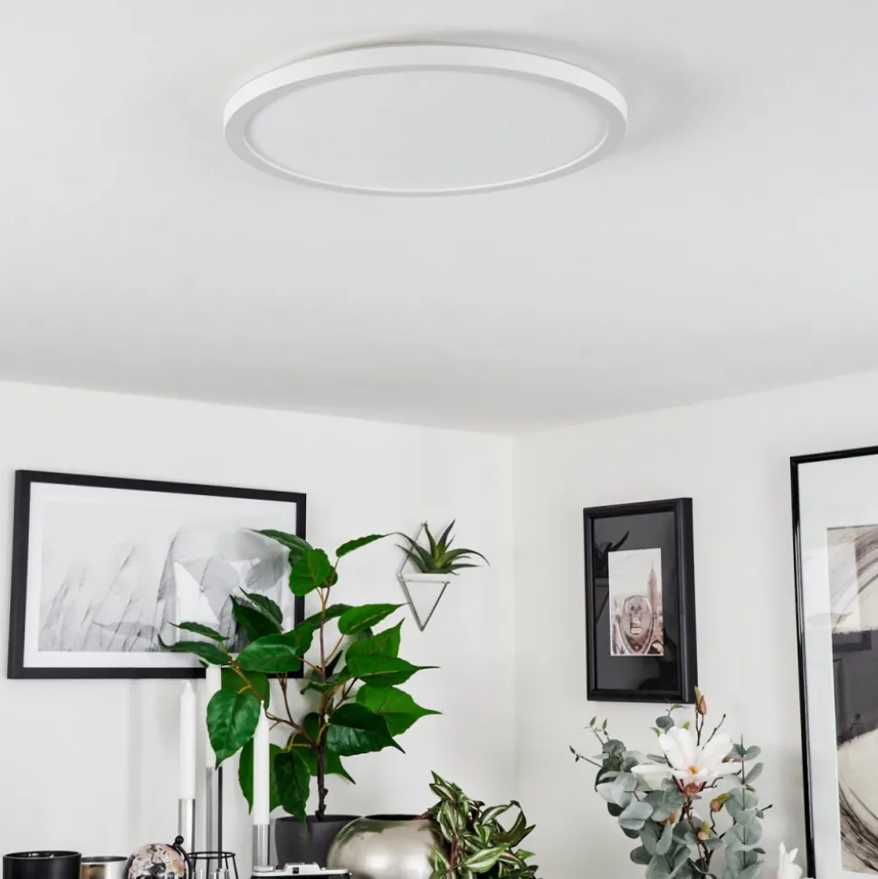 Plafonnier Sasinhosa Led Blanc, 1 Lumiere, Telecommandes