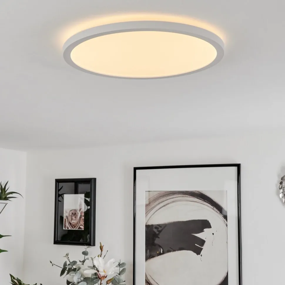 Plafonnier Sasinhosa Led Blanc, 1 Lumiere, Telecommandes