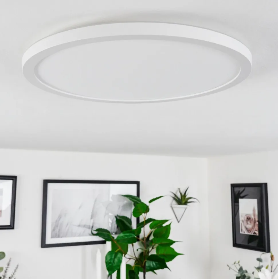 Plafonnier Sasinhosa Led Blanc, 1 Lumiere, Telecommandes