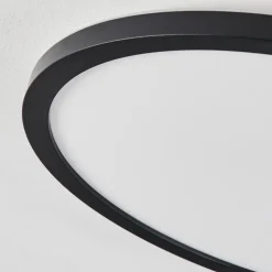 Plafonnier Sasinhosa Led Noir, 1 Lumiere, Telecommandes