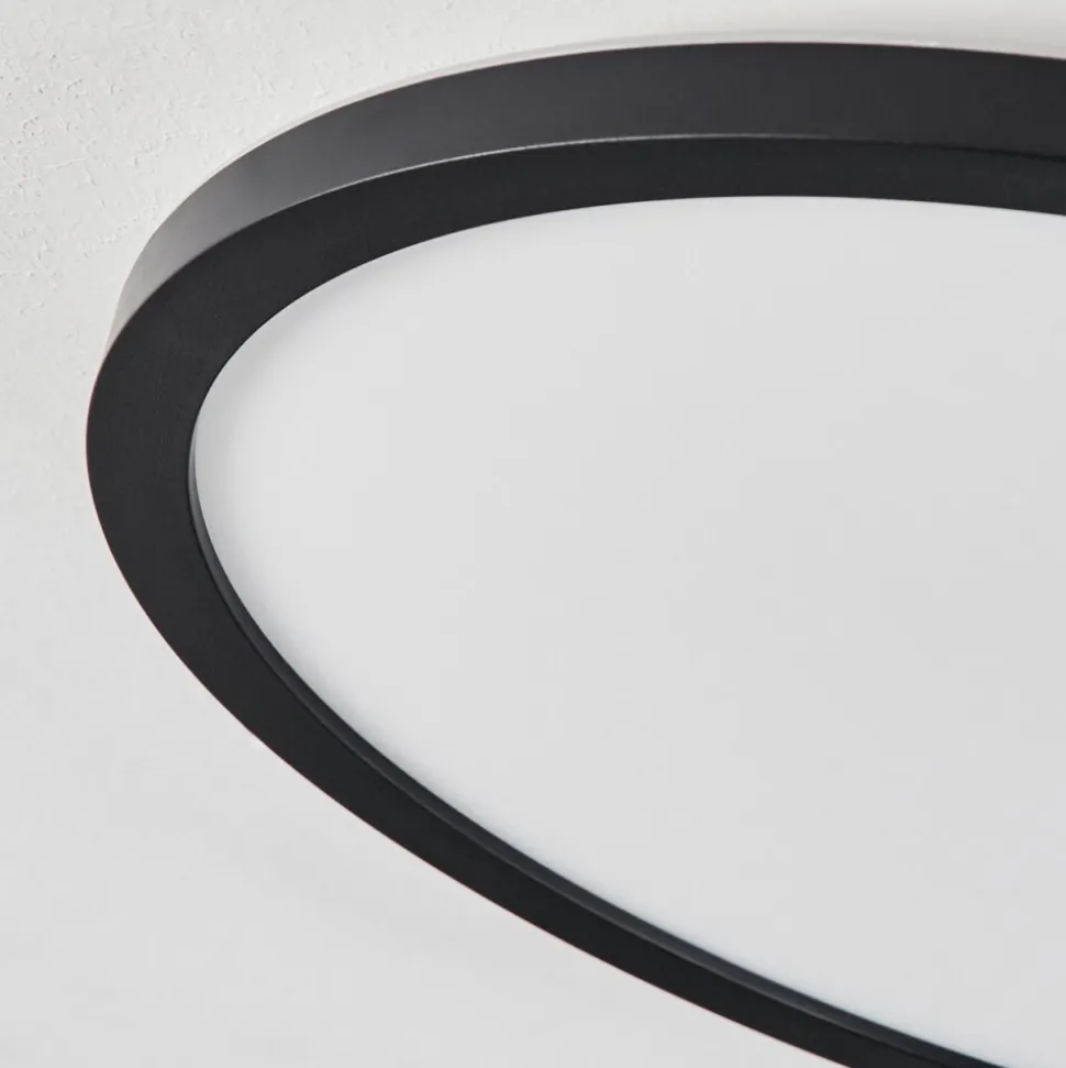 Plafonnier Sasinhosa Led Noir, 1 Lumiere, Telecommandes