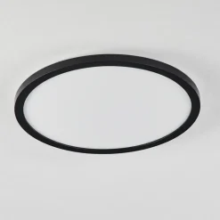 Plafonnier Sasinhosa Led Noir, 1 Lumiere, Telecommandes