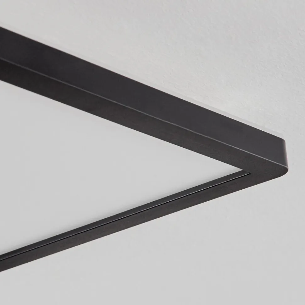 Plafonnier Sasinhosa Led Noir, 1 Lumiere, Telecommandes