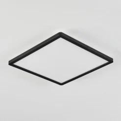 Plafonnier Sasinhosa Led Noir, 1 Lumiere, Telecommandes