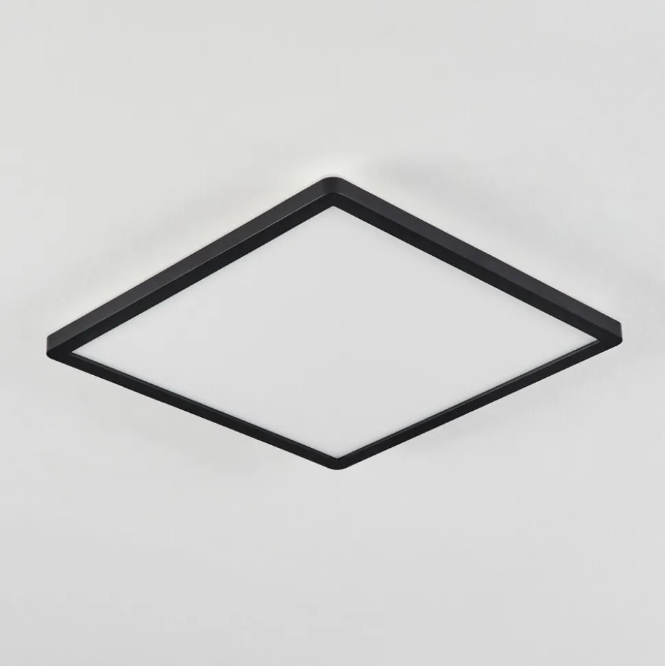 Plafonnier Sasinhosa Led Noir, 1 Lumiere, Telecommandes