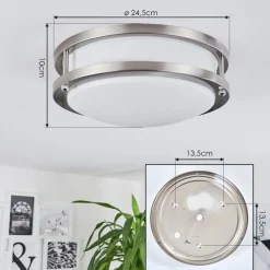 Plafonnier Sora Led Blanc, 1 Lumiere