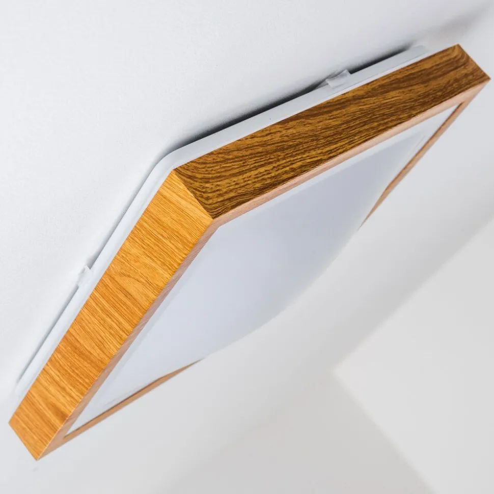 Plafonnier Sora Wood Led Bois Clair, 1 Lumiere