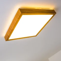 Plafonnier Sora Wood Led Bois Clair, 1 Lumiere