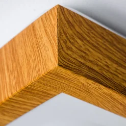 Plafonnier Sora Wood Led Bois Clair, 1 Lumiere