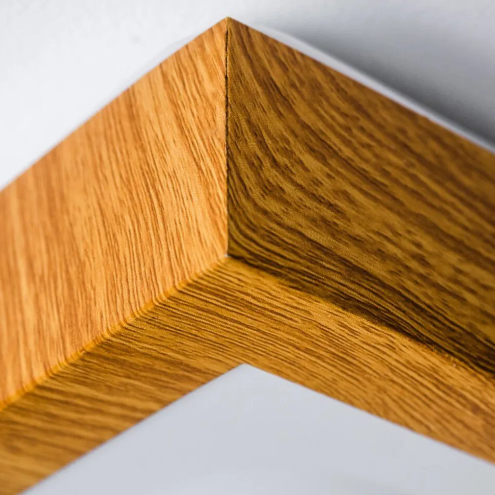 Plafonnier Sora Wood Led Bois Clair, 1 Lumiere