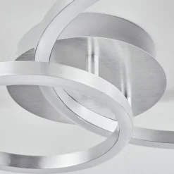 Plafonnier Sorte Led Nickel Mat, 1 Lumiere