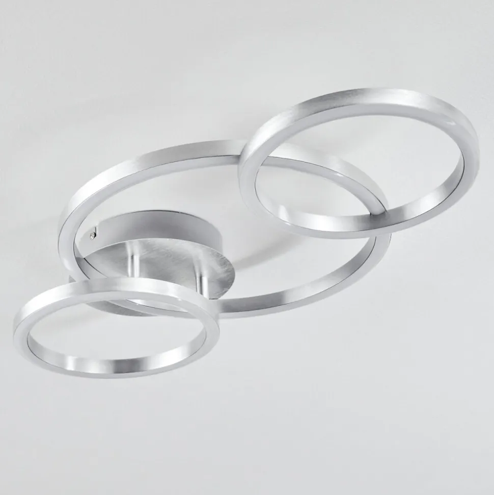 Plafonnier Sorte Led Nickel Mat, 1 Lumiere