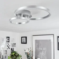 Plafonnier Sorte Led Nickel Mat, 1 Lumiere