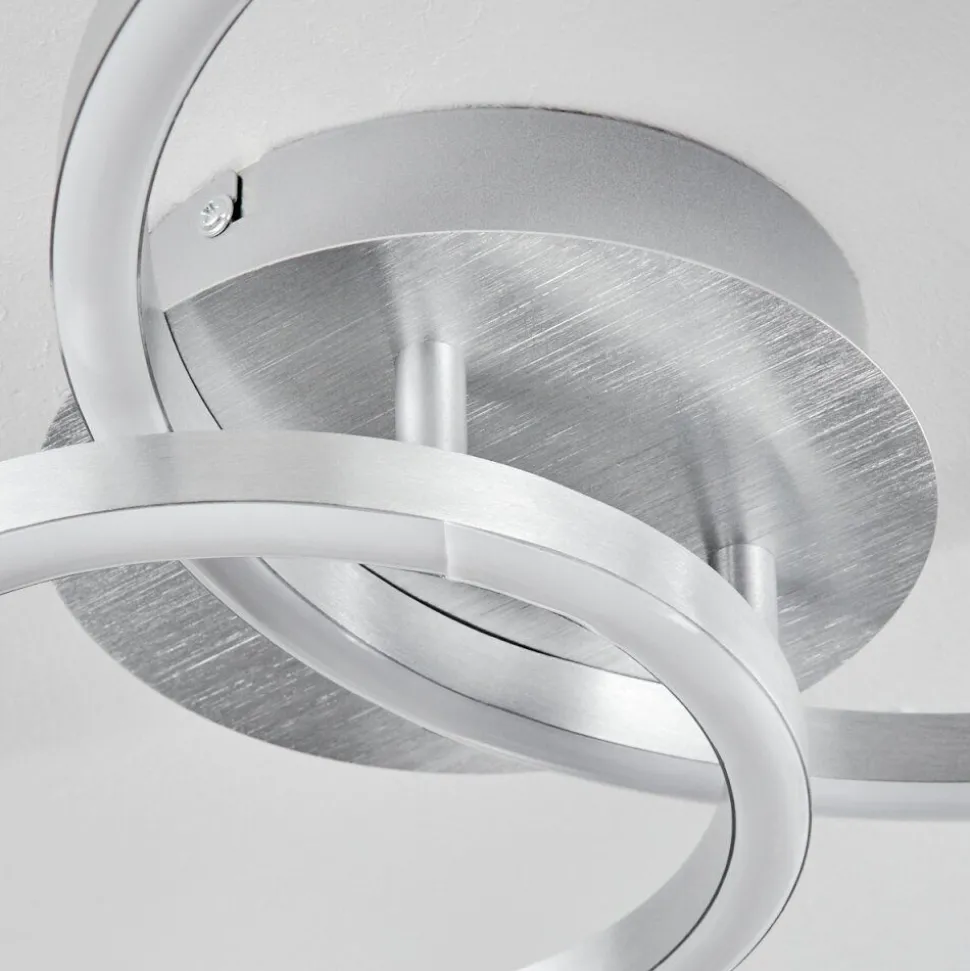 Plafonnier Sorte Led Nickel Mat, 1 Lumiere