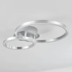 Plafonnier Sorte Led Nickel Mat, 1 Lumiere