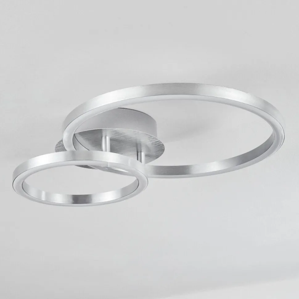 Plafonnier Sorte Led Nickel Mat, 1 Lumiere