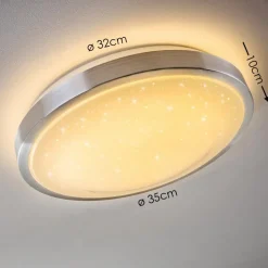 Plafonnier Star Led Blanc, 1 Lumiere