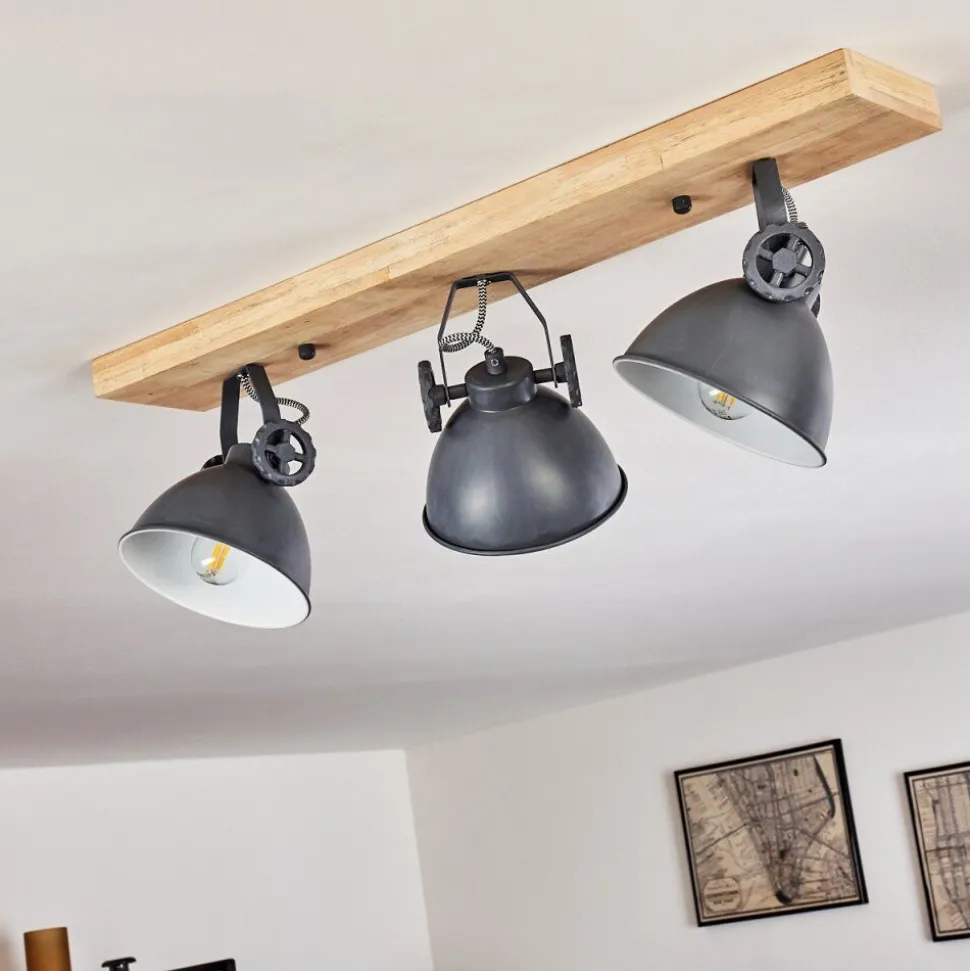 Plafonnier Svanfolk Bleu, Brun, Gris, Blanc, 3 Lumieres