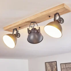 Plafonnier Svanfolk Bleu, Brun, Gris, Blanc, 3 Lumieres