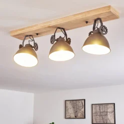Plafonnier Svanfolk Bleu, Brun, Gris, Blanc, 3 Lumieres