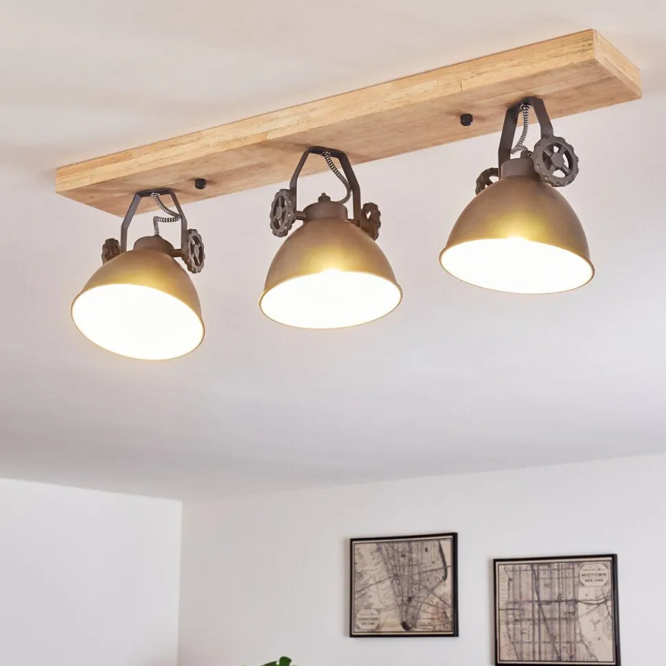 Plafonnier Svanfolk Bleu, Brun, Gris, Blanc, 3 Lumieres