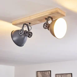 Plafonnier Svanfolk Bleu, Brun, Gris, Blanc, 2 Lumieres