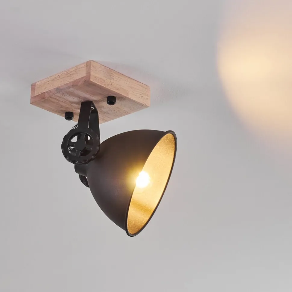 Plafonnier Svanfolk Brun, Noir, 1 Lumiere