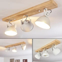 Plafonnier Svanfolk Brun, Blanc, 3 Lumieres