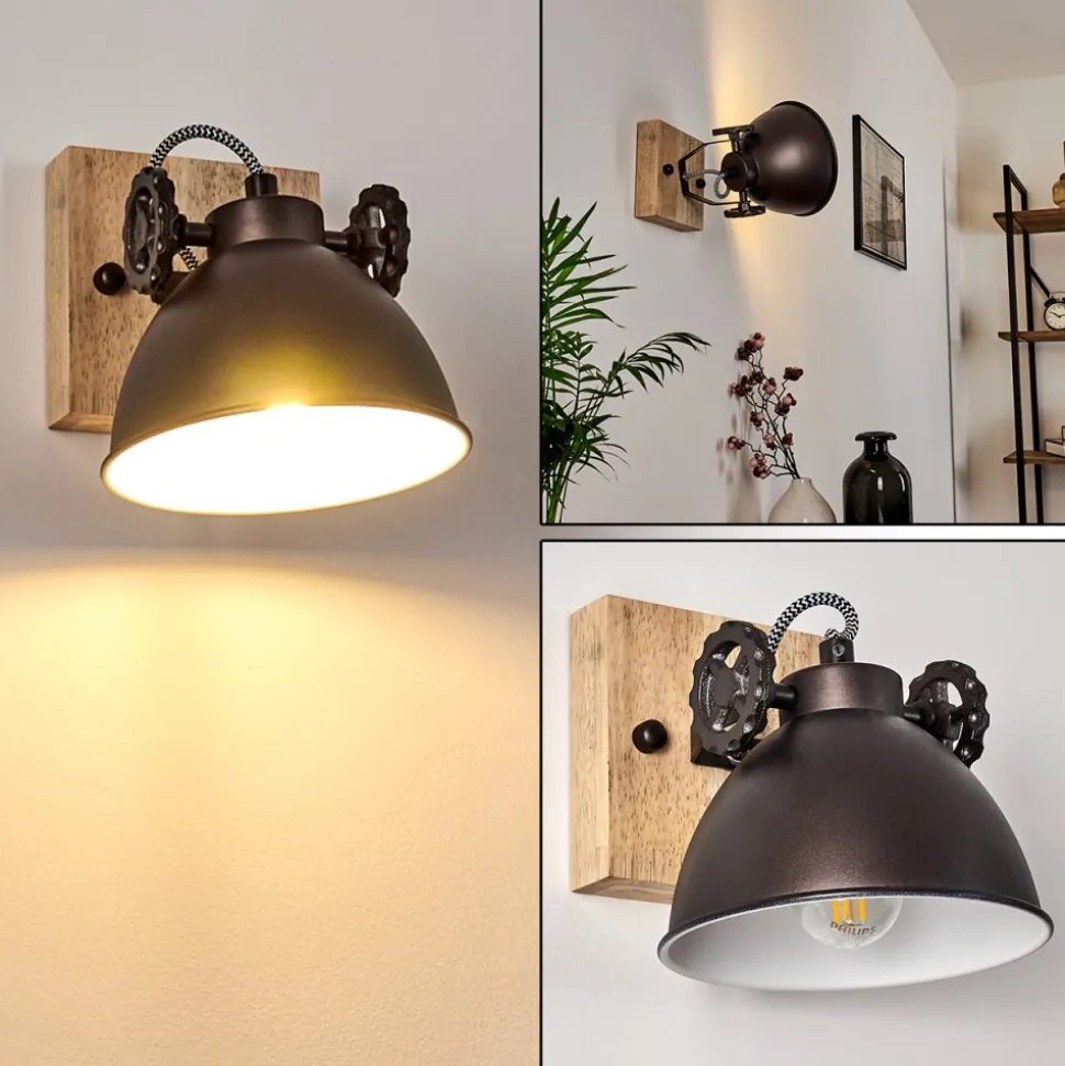 Plafonnier Svanfolk Brun, Noir, Blanc, 1 Lumiere