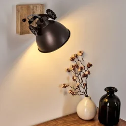Plafonnier Svanfolk Brun, Noir, Blanc, 1 Lumiere